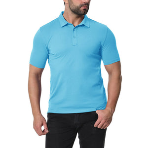 Men's Golf Tennis Casual Outdoor Summer Polo Collared Shirt - Men's Polo Shirts