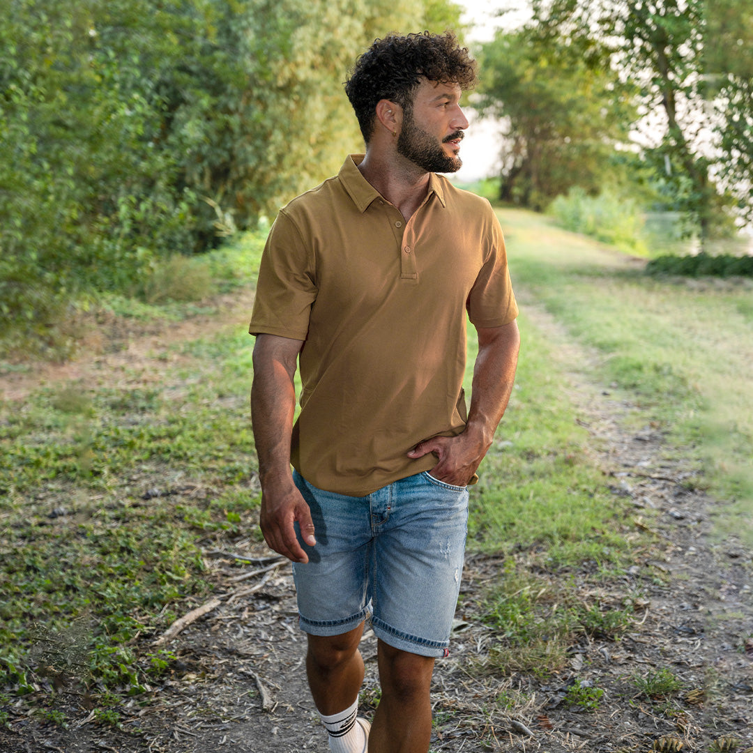 Men's Golf Tennis Casual Outdoor Summer Polo Collared Shirt - Men's Polo Shirts