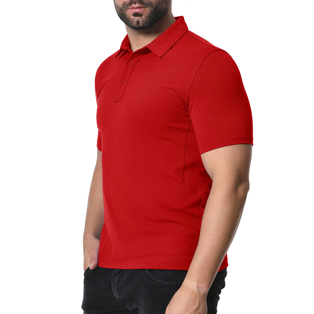 Men's Golf Tennis Casual Outdoor Summer Polo Collared Shirt - Men's Polo Shirts