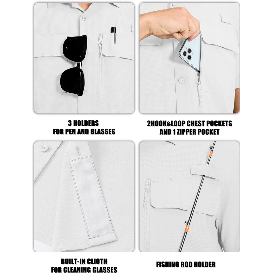 Men's Fishing Shirt UPF 50+ Lightweight Outdoor Shirt - AT23M3151
