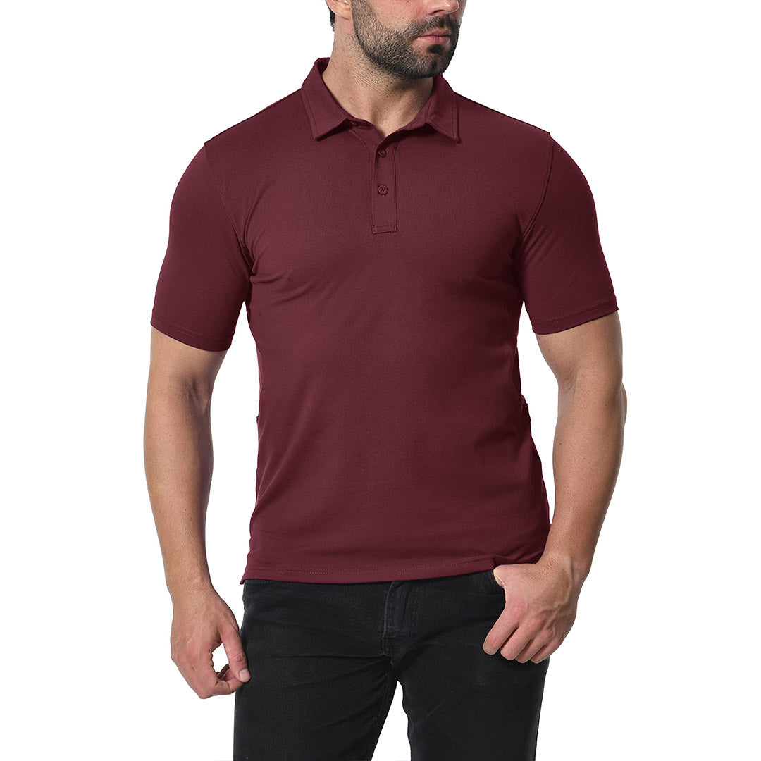 Men's Golf Tennis Casual Outdoor Summer Polo Collared Shirt - Men's Polo Shirts