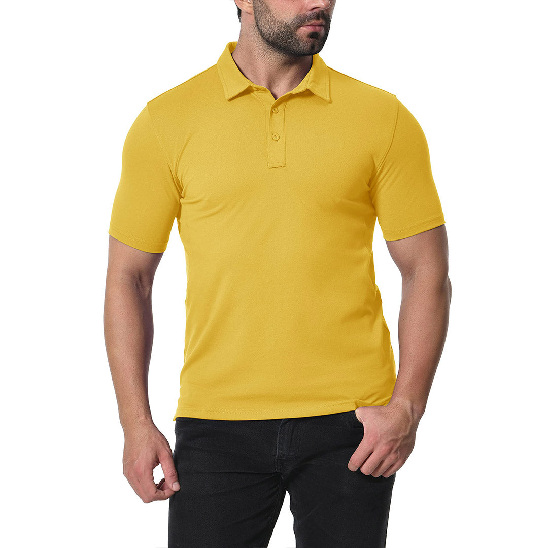 Men's Golf Tennis Casual Outdoor Summer Polo Collared Shirt - Men's Polo Shirts