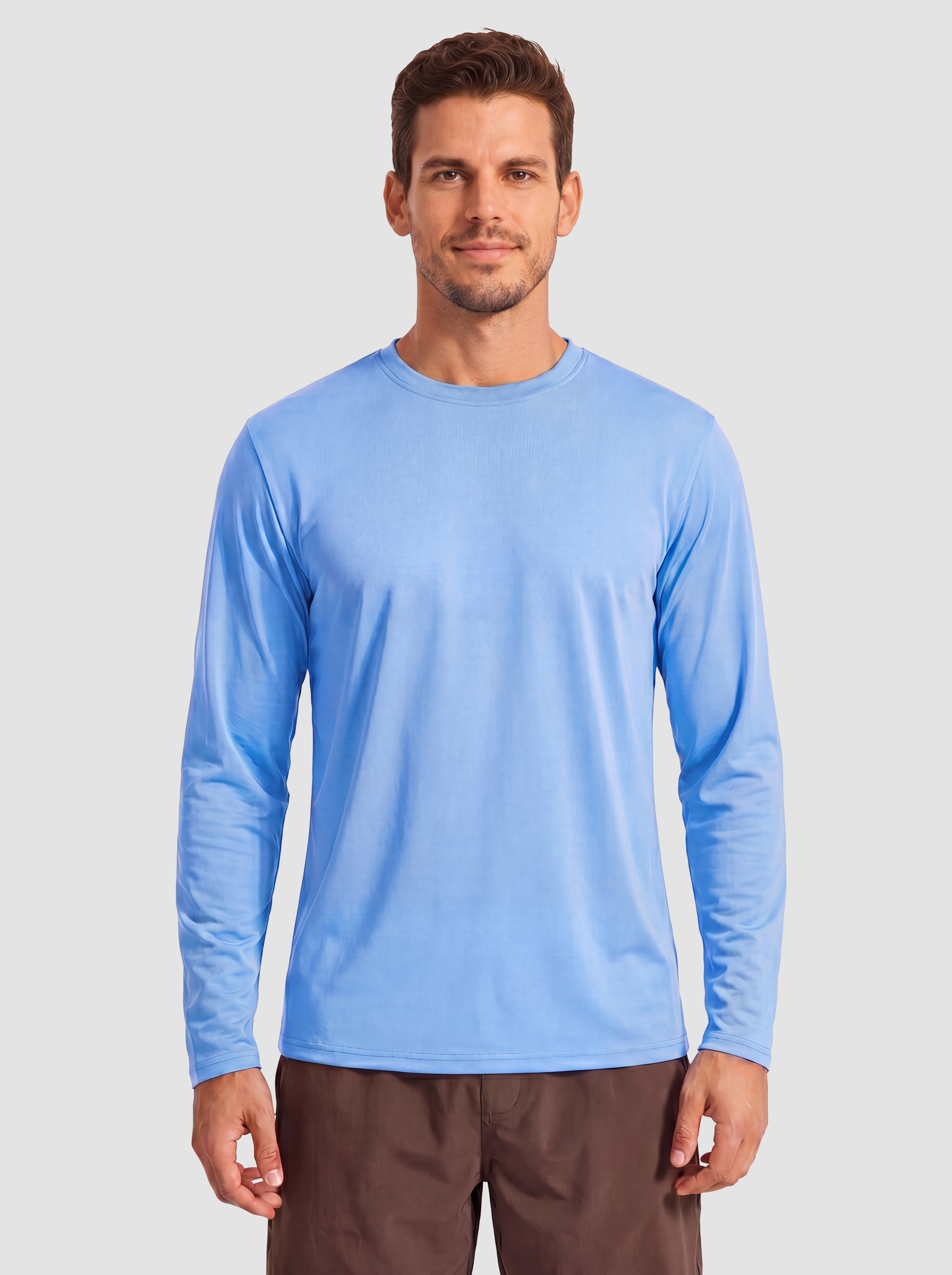 Men's UPF 80+ Sun Shirt Quick Dry Long Sleeve Rashguard