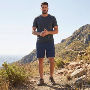 TACVASEN Navy Hiking Shorts Zippered Pockets