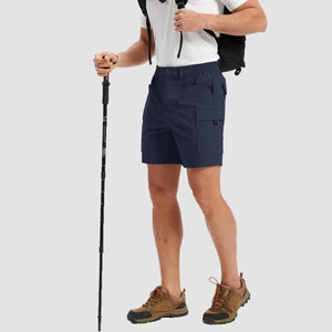 TACVASEN Navy Hiking Shorts Zippered Pockets