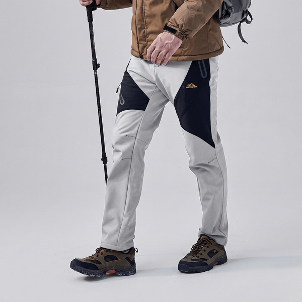 TACVASEN Light Grey Insulated Fleece Lined Winter Hiking Pants
