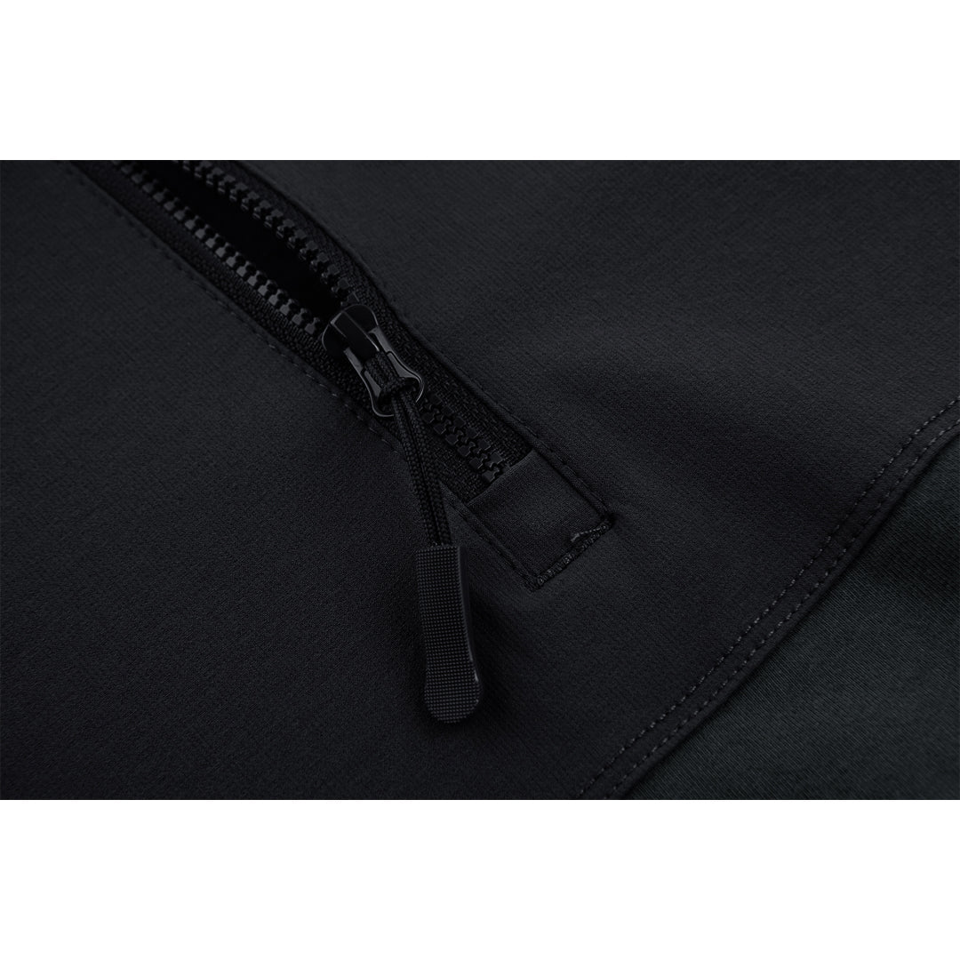 TACVASEN Navy Black Ligthweight Quarter Zip Military T-Shirt