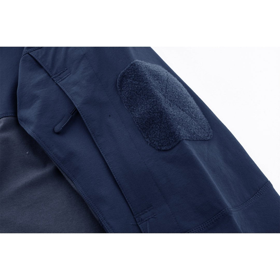 TACVASEN Navy Ligthweight Quarter Zip Military T-Shirt