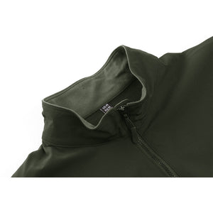 TACVASEN Army Green Ligthweight Quarter Zip Military T-Shirt