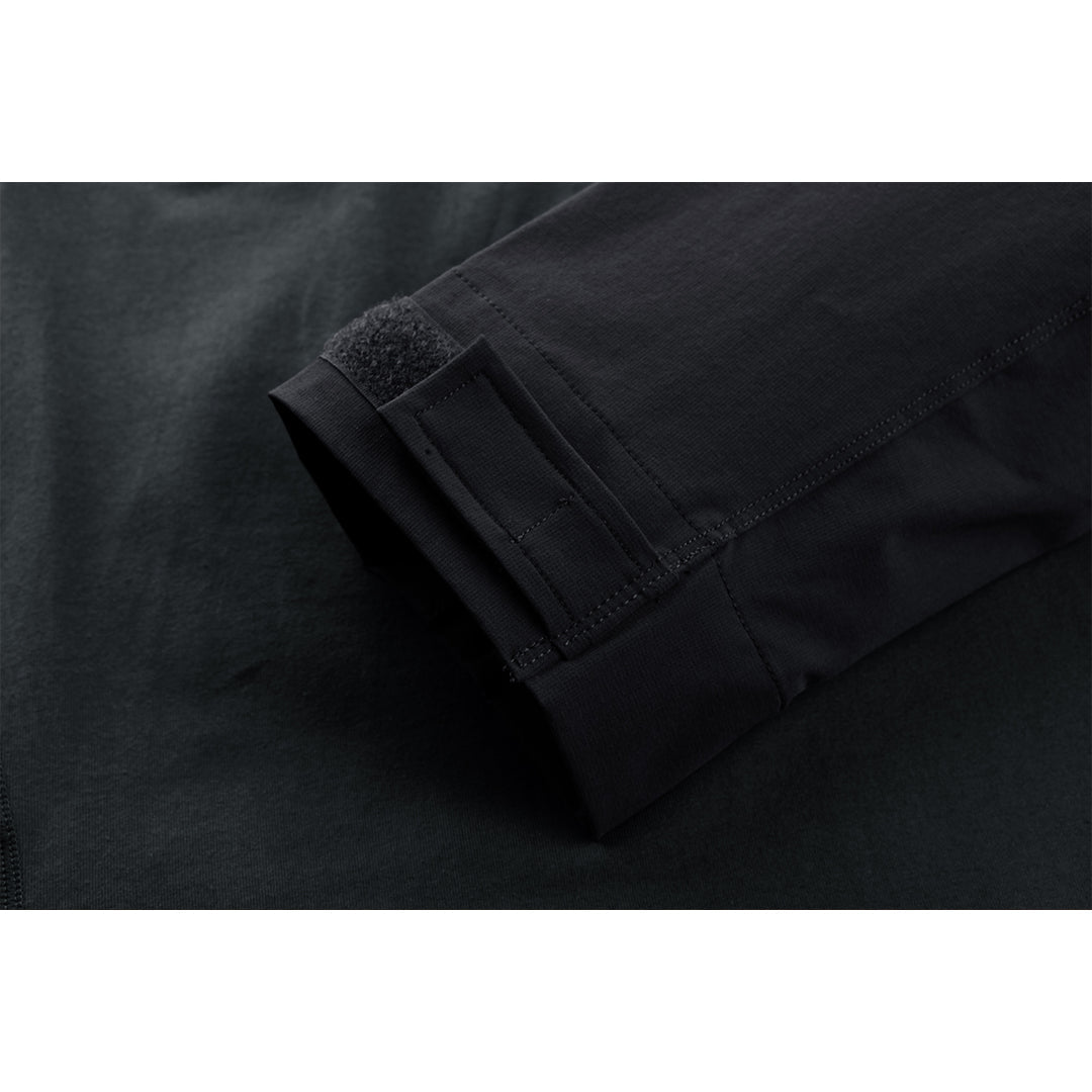 TACVASEN Navy Black Ligthweight Quarter Zip Military T-Shirt