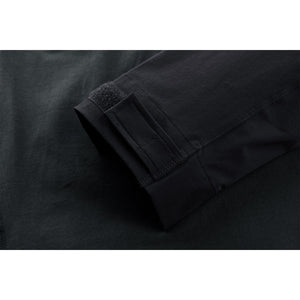 TACVASEN Navy Black Ligthweight Quarter Zip Military T-Shirt