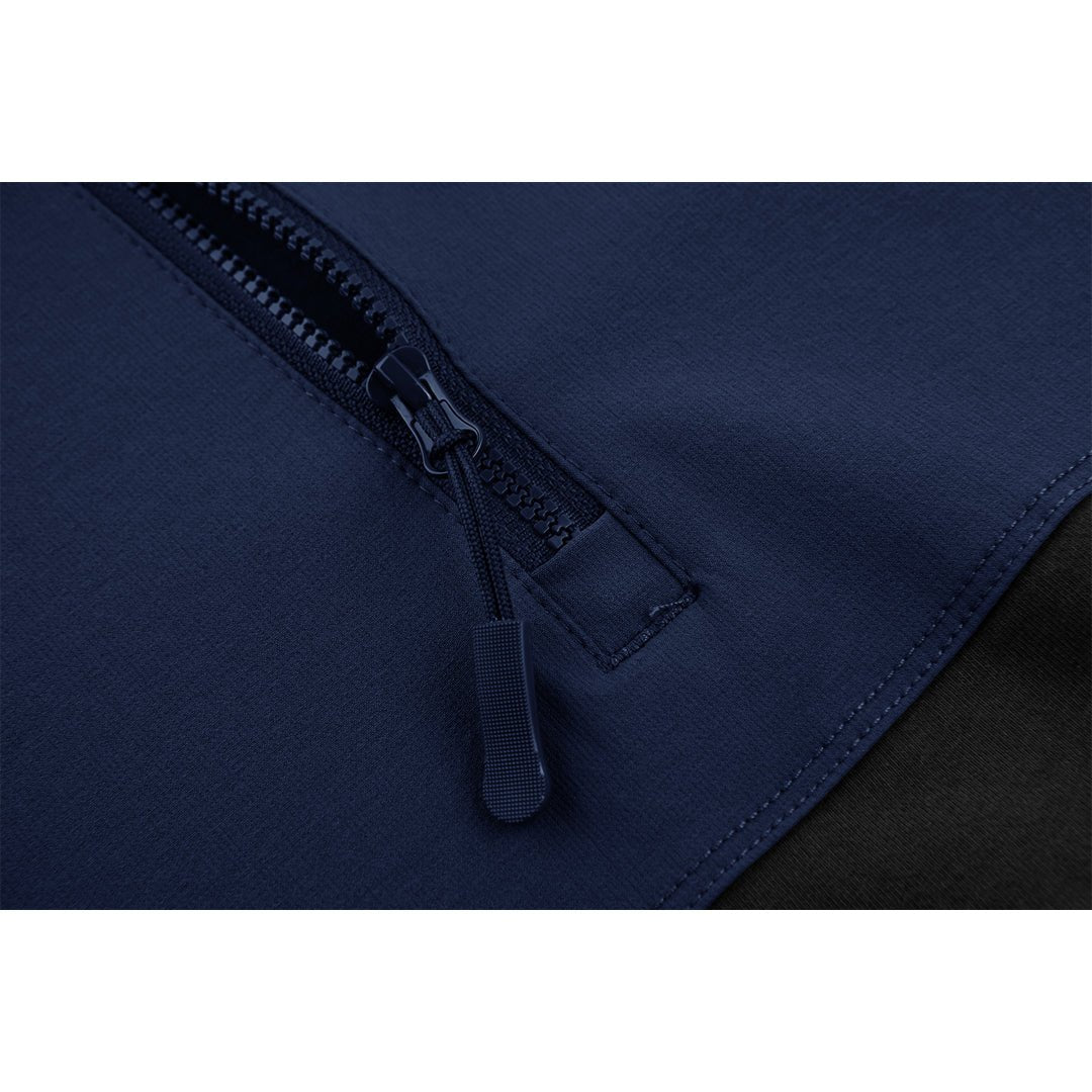 TACVASEN Navy Black Ligthweight Quarter Zip Military T-Shirt