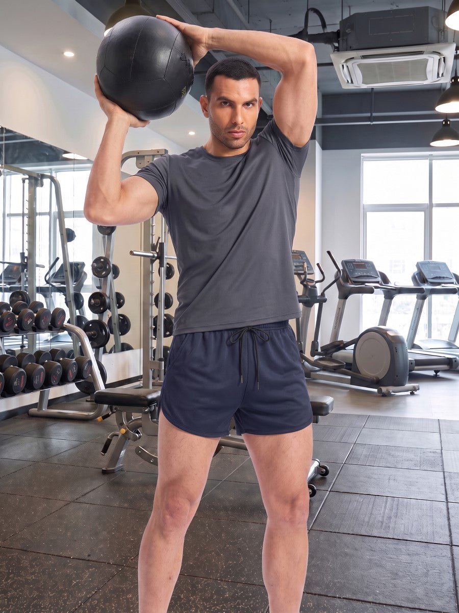 TACVASEN Navy Men's 3 Inch Quick Dry Lightweight Athletic Shorts
