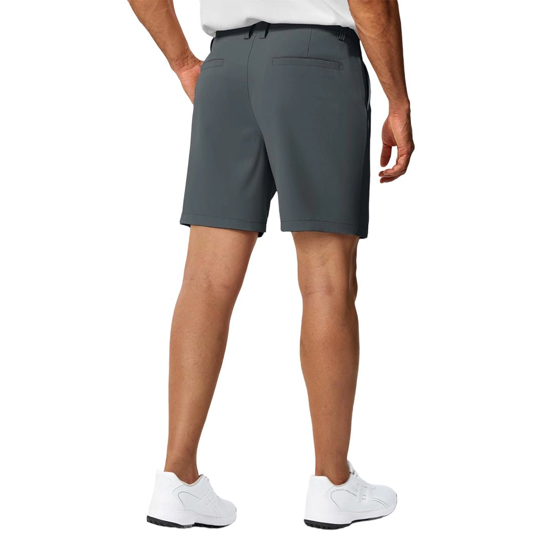 TACVASEN Dark Grey Men's 7 Inch Quick Dry Golf Shorts with 6 Pockets