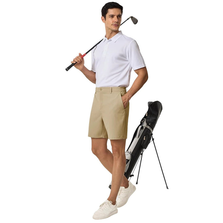 Men's 7 Inch Quick Dry Golf Shorts with 6 Pockets - AB24M3153