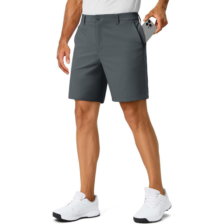 Men's 7 Inch Quick Dry Golf Shorts with 6 Pockets - AB24M3153