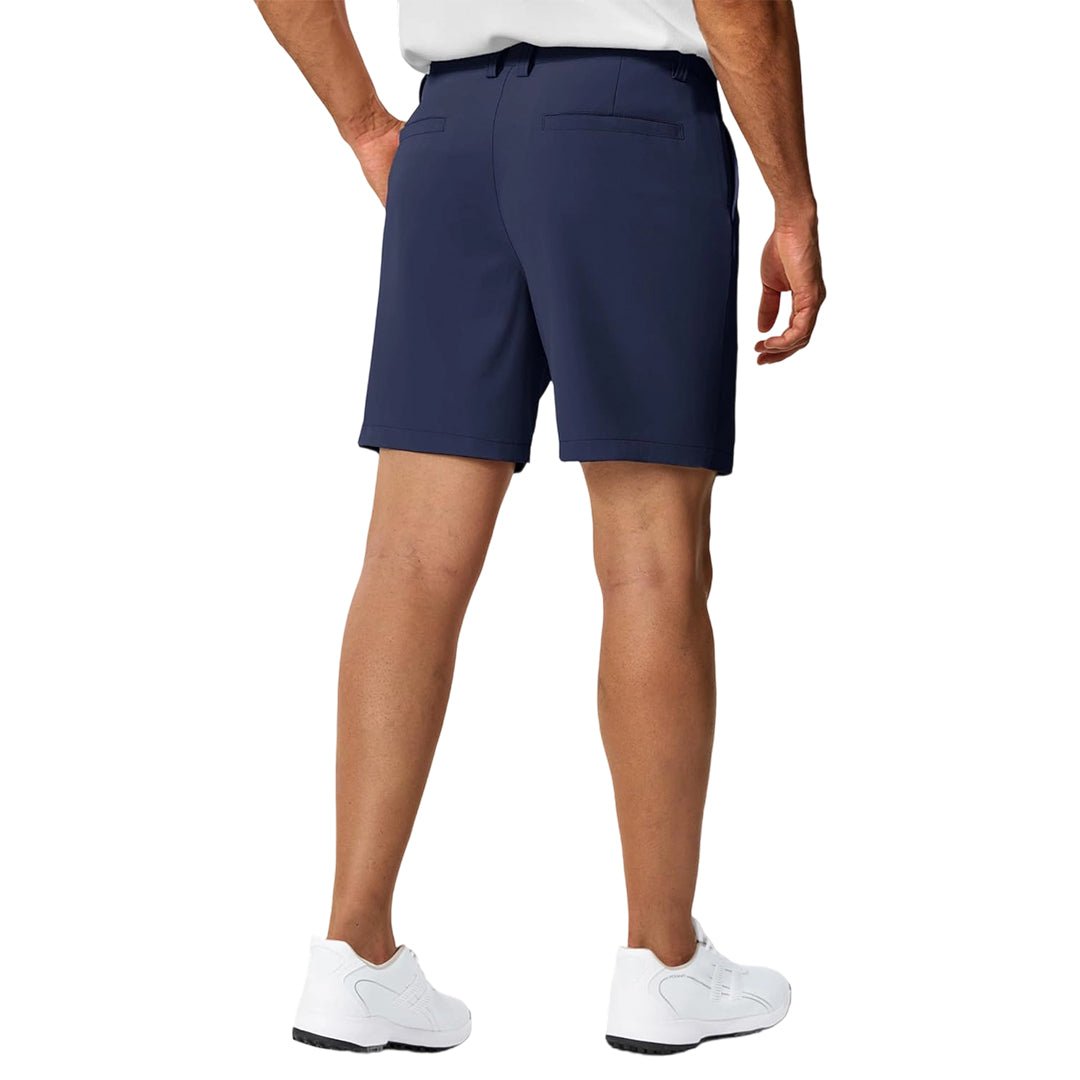 TACVASEN Navy Men's 7 Inch Quick Dry Golf Shorts with 6 Pockets