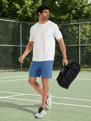 TACVASEN Light Blue Men's 7-inch Quick Dry Lightweight Athletic Running Shorts
