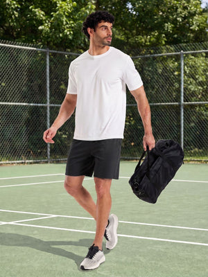 TACVASEN Dark Grey Men's 7-inch Quick Dry Lightweight Athletic Running Shorts