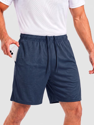 TACVASEN Navy Men's 7-inch Quick Dry Lightweight Athletic Running Shorts