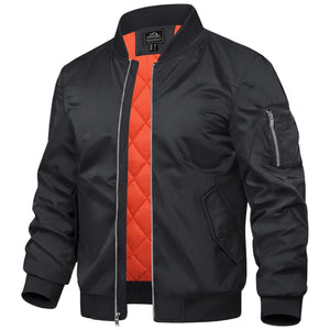 Men's Winter Bomber Jacket Thermal Warm Padded Windbreaker - google_men_lightweight_jacket