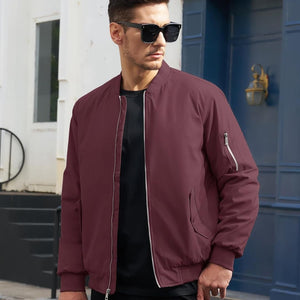 Men's Winter Bomber Jacket Thermal Warm Padded Windbreaker - google_men_lightweight_jacket
