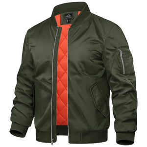 Men's Winter Bomber Jacket Thermal Warm Padded Windbreaker - google_men_lightweight_jacket
