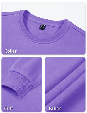 TACVASEN Black Men's Casual Fleece Lined Pullover Sweatshirts