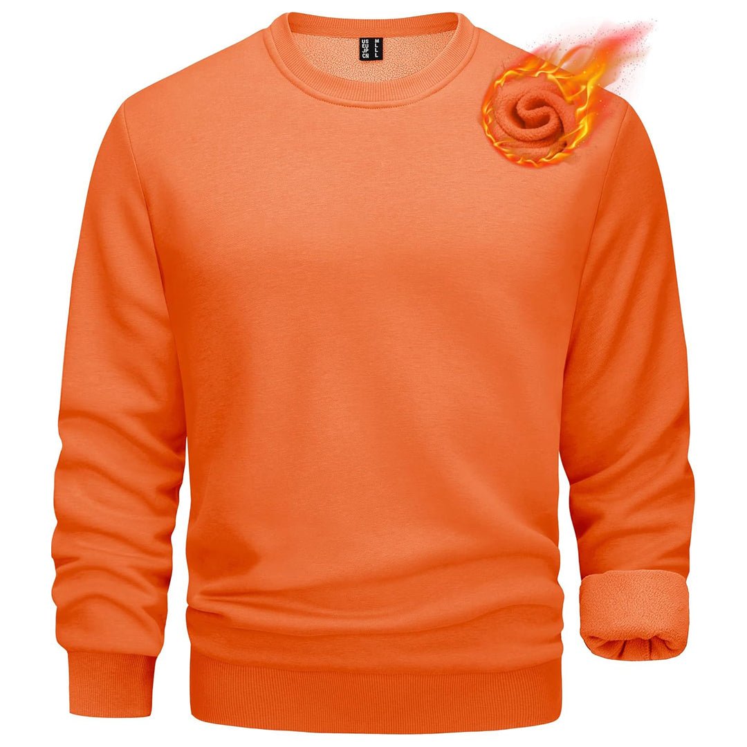 Men's Casual Crewneck Fleece Pullover Sweatshirts - google men long sleeve