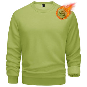 Men's Casual Crewneck Fleece Pullover Sweatshirts - google men long sleeve