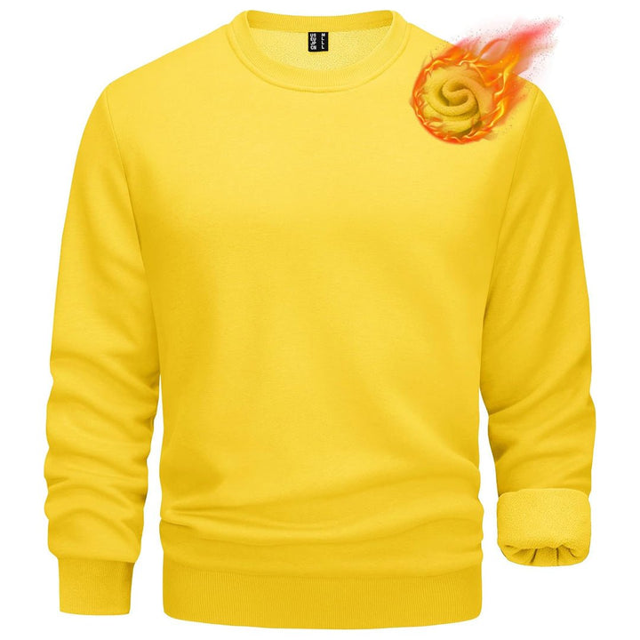 Men's Casual Crewneck Fleece Pullover Sweatshirts - L22M734