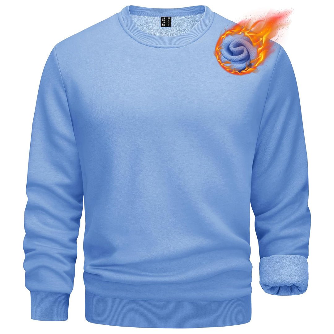 Men's Casual Crewneck Fleece Pullover Sweatshirts - google men long sleeve