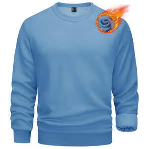 Men's Casual Crewneck Fleece Pullover Sweatshirts - google men long sleeve