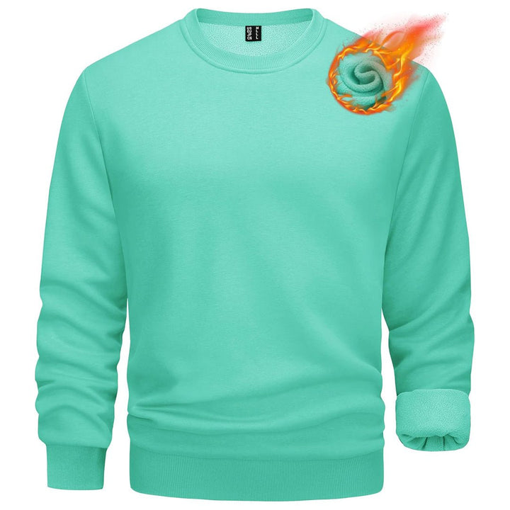 Men's Casual Crewneck Fleece Pullover Sweatshirts - L22M734