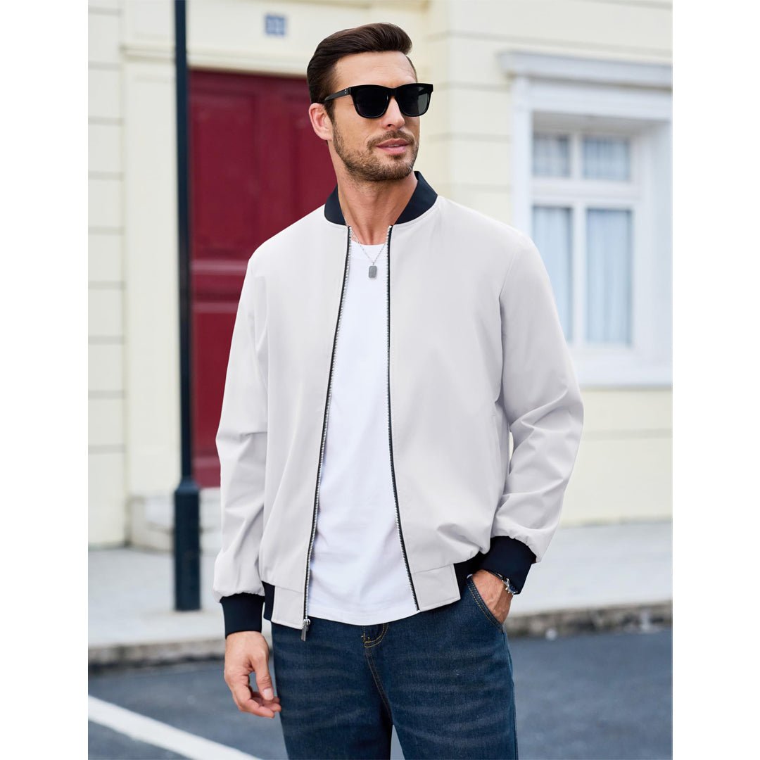 Men's Casual Lightweight Bomber Jacket - google_men_lightweight_jacket