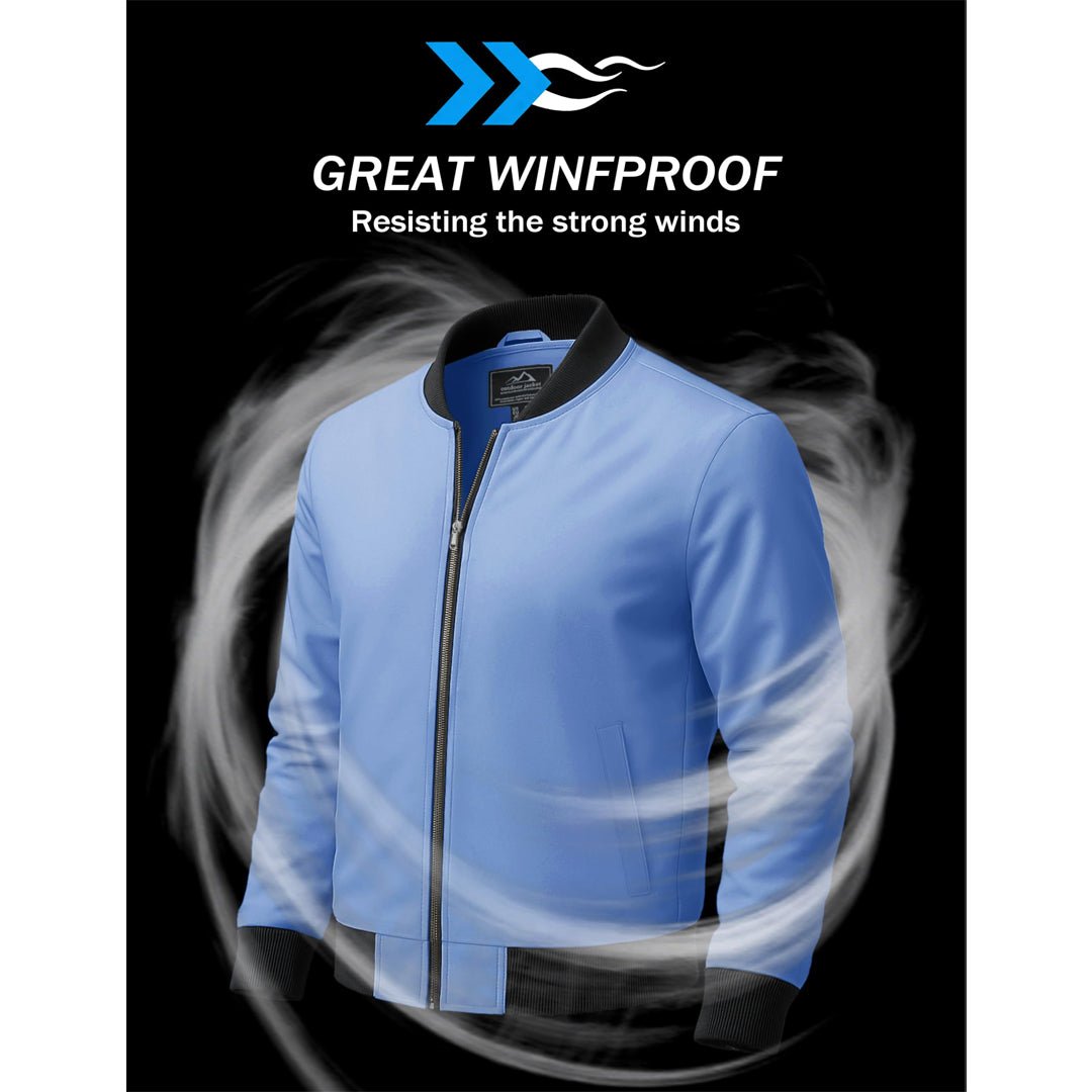 Men's Casual Lightweight Bomber Jacket - google_men_lightweight_jacket