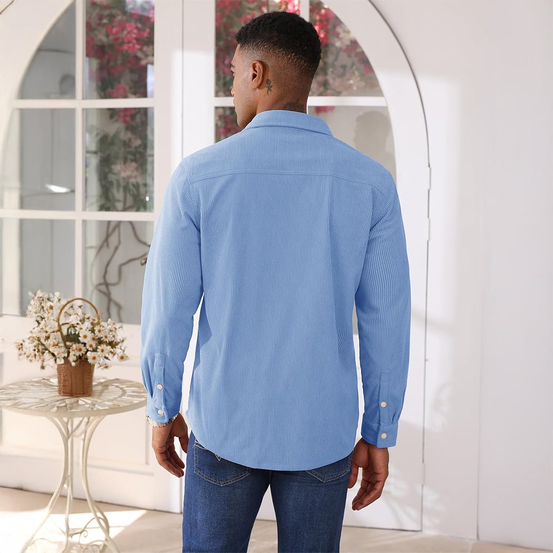Men's Corduroy Jacket Casual Lightweight Shirt Jacket - B23M2024