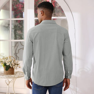 Men's Corduroy Jacket Casual Lightweight Shirt Jacket - B23M2024