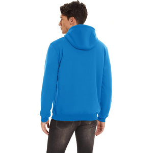 TACVASEN Blue Green Men's Fleece Hoodie Thick Fleece Lined Sweatshirt