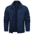 TACVASEN Navy Fleece Jacket Full Zip Casual Outdoor Wear