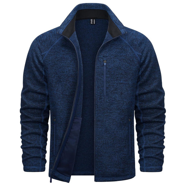 TACVASEN Navy Fleece Jacket Full Zip Casual Outdoor Wear