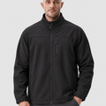 TACVASEN Black Men's Fleece Lined Softshell Waterproof Outdoor Jackets
