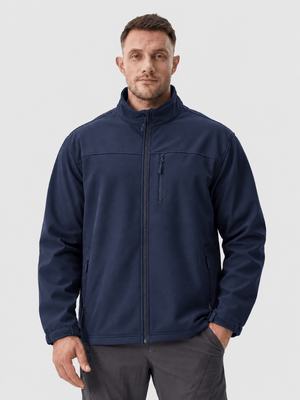 TACVASEN Navy Men's Fleece Lined Softshell Waterproof Outdoor Jackets