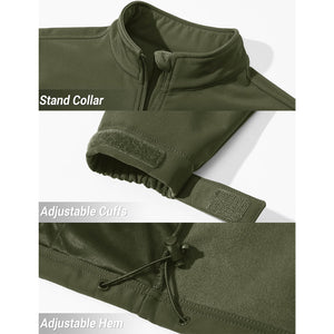 Men's Fleece Lined Softshell Waterproof Outdoor Jackets - H22M688D