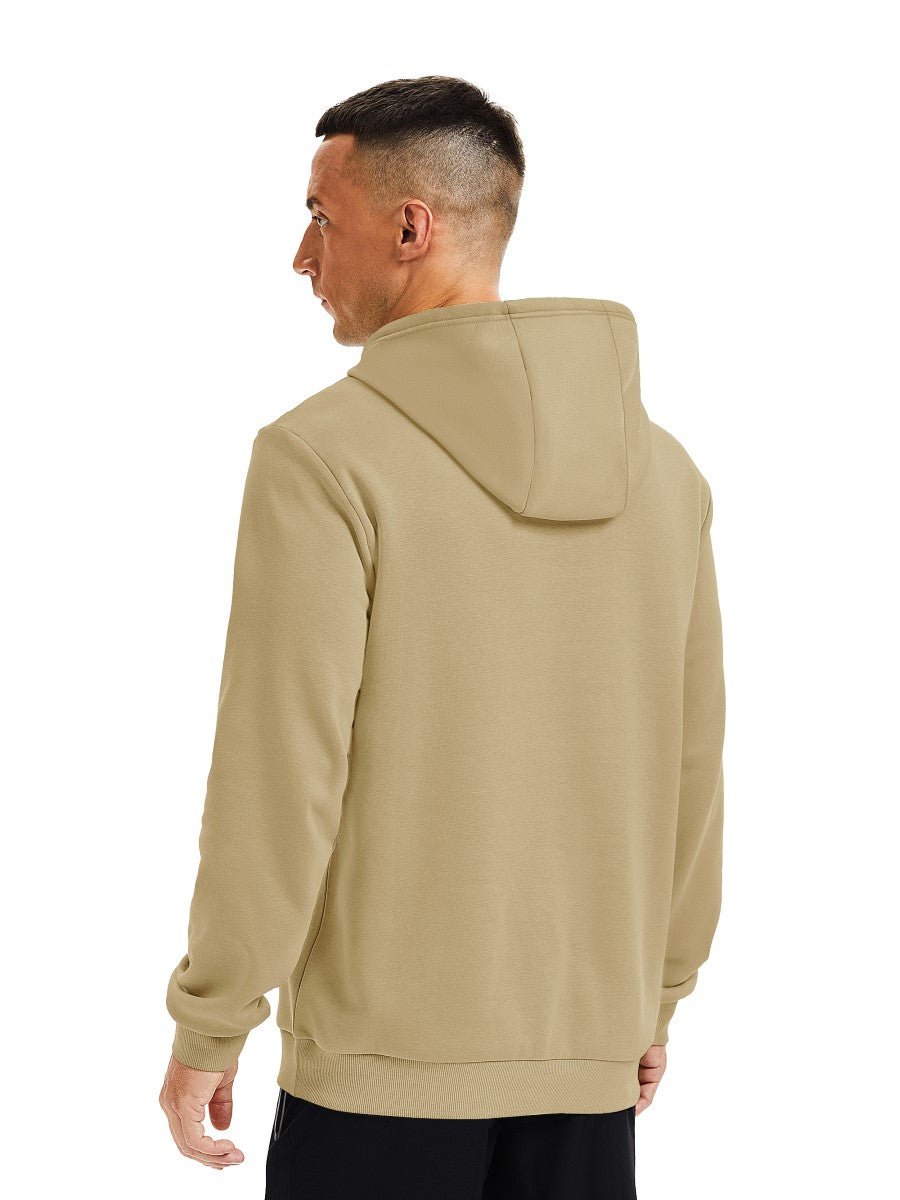 TACVASEN Khaki Men's Fleece Lined Sweatshirt Hoodies