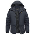 TACVASEN Grey Fleece Lined Waterproof Winter Ski Jacket