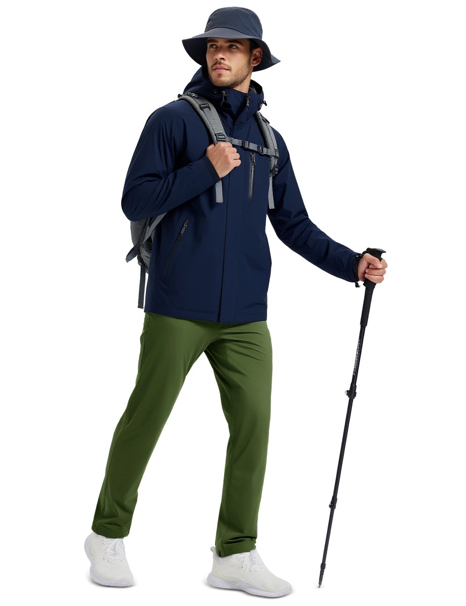 TACVASEN Army Green Men's Fleece Lined Winter Warm Pants