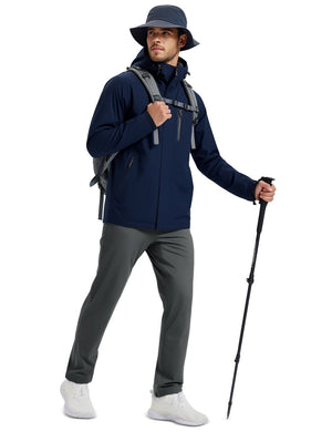 TACVASEN Dark Grey Men's Fleece Lined Winter Warm Pants