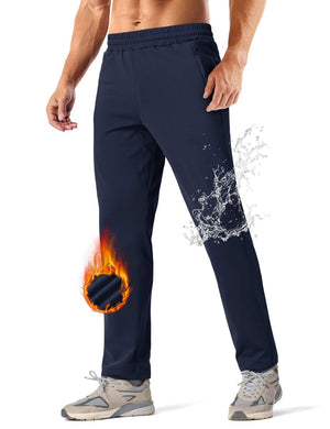 TACVASEN Navy Men's Fleece Lined Winter Warm Pants