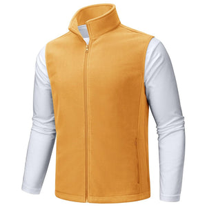 TACVASEN Ginger Fleece Vest Sleeveless Outdoor Hiking Jacket